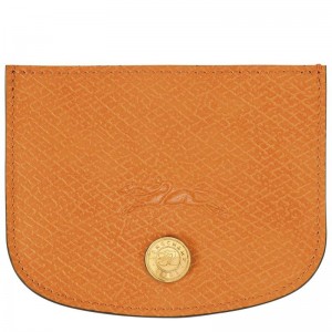 Apricot Orange Men's Longchamp Épure Cardholders | TKGHO-4508