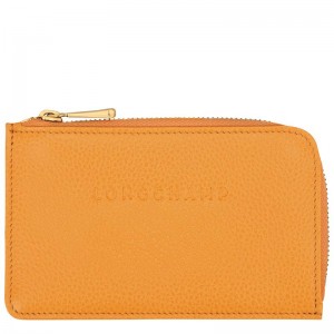 Apricot Orange Women's Longchamp Le Foulonné Cardholders | ZAFVS-3564