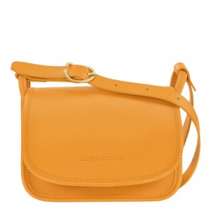 Apricot Orange Women's Longchamp Le Foulonné S Crossbody Bags | ZJFMC-8793