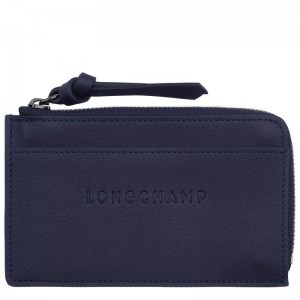 Bilberry Purple Men's Longchamp 3D Cardholders | DJSQY-3815