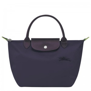 Bilberry Purple Women's Longchamp Le Pliage Green S Handbags | FPSKH-2075