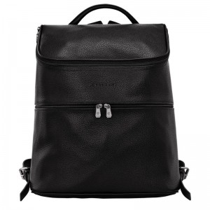 Black Men's Longchamp Le Foulonné Backpacks | HABUK-0947