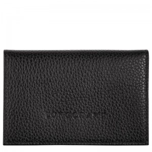 Black Men's Longchamp Le Foulonné Cardholders | EOHNJ-9380