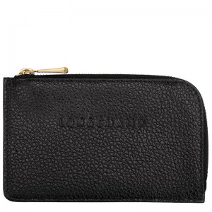 Black Men's Longchamp Le Foulonné Cardholders | LFQDR-6127