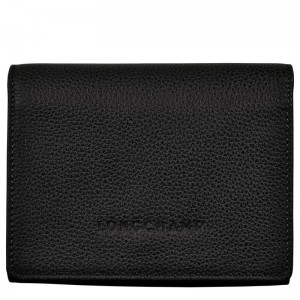 Black Men's Longchamp Le Foulonné Wallets | IBNTQ-5602