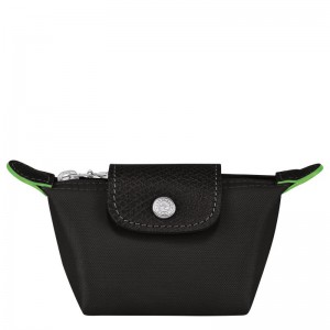 Black Men's Longchamp Le Pliage Green Coin Purses | USQEY-0469