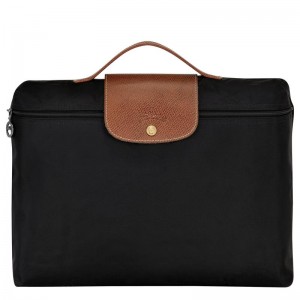 Black Men's Longchamp Le Pliage Original S Briefcase | FUZME-2839