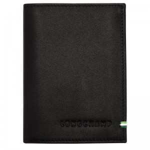 Black Men's Longchamp sur Seine Wallets | BOPNH-8349