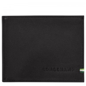 Black Men's Longchamp sur Seine Wallets | CNTSE-7240