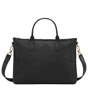 Black Women's Longchamp Le Foulonné S Briefcase | FPZJG-0248