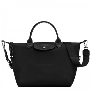 Black Women's Longchamp Le Pliage Energy L Handbags | HWLZB-9250