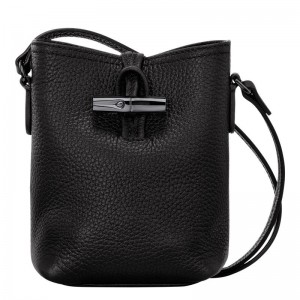 Black Women's Longchamp Roseau Essential XS Crossbody Bags | NLGFK-2513