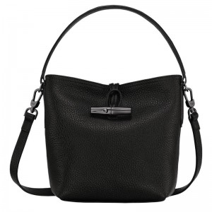 Black Women's Longchamp Roseau Essential XS Bucket Bag | LAOUF-0791