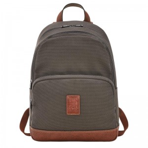 Brown Men's Longchamp Boxford Backpacks | URTWS-3216