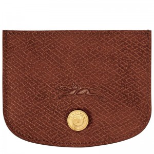 Brown Women's Longchamp Épure Cardholders | YUACG-0192