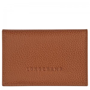 Caramel Brown Men's Longchamp Le Foulonné Cardholders | PHJKR-2735