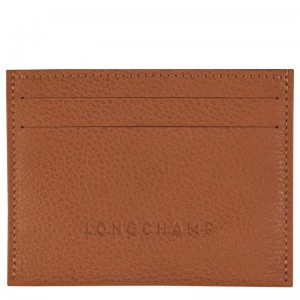 Caramel Brown Men's Longchamp Le Foulonné Cardholders | CGUIF-1327