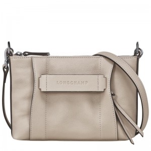 Clay Grey Women's Longchamp 3D S Crossbody Bags | TOVSB-1947