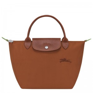 Cognac Brown Women's Longchamp Le Pliage Green S Handbags | COFSX-8624