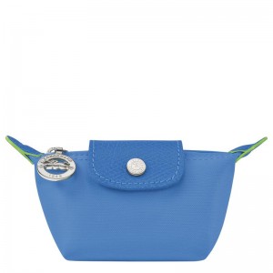 Cornflower Blue Women's Longchamp Le Pliage Green Coin Purses | DZJHU-3814