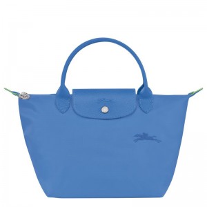 Cornflower Blue Women's Longchamp Le Pliage Green S Handbags | LGVPB-4713