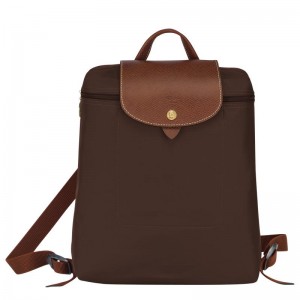 Ebony Brown Men's Longchamp Le Pliage Original M Backpacks | LCXZU-1869