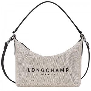 Ecru White Women's Longchamp Essential S Crossbody Bags | KJXFP-0613