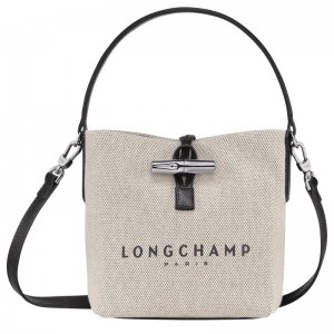 Ecru White Women's Longchamp Essential XS Bucket Bag | QLZPH-0624