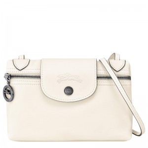 Ecru White Women's Longchamp Le Pliage Xtra XS Crossbody Bags | DQJUN-6741