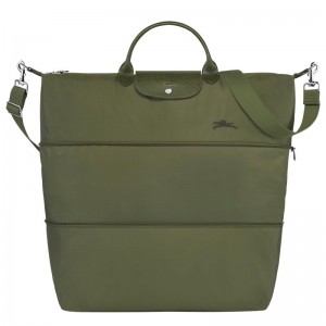 Forest Green Men's Longchamp Le Pliage Green expandable Travel Bags | QNAST-3279