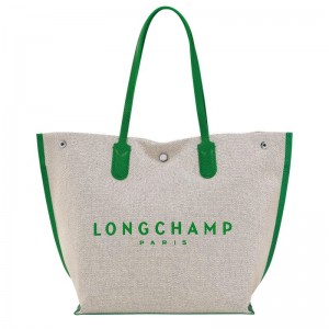 Green Women's Longchamp Essential L Tote Bag | ISAHD-6928