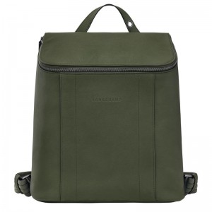 Khaki Men's Longchamp 3D M Backpacks | BHQMT-0385