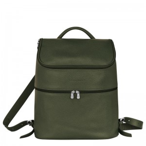 Khaki Women's Longchamp Le Foulonné Backpacks | VDPWI-9847