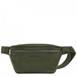 Khaki Women's Longchamp Le Foulonné M Belt Bags | VTMJU-0461