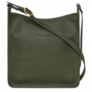 Khaki Women's Longchamp Le Foulonné M Crossbody Bags | DEJCI-0539