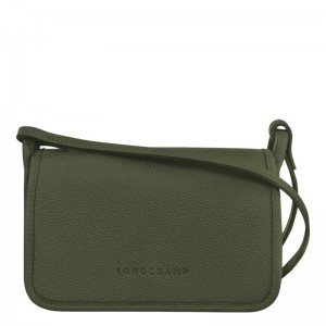 Khaki Women's Longchamp Le Foulonné XS Clutch Purse | SOMFU-8164