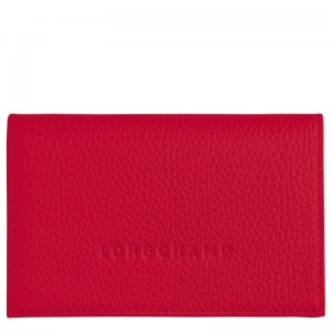 Love Red Men's Longchamp Le Foulonné Cardholders | KBJIG-7623