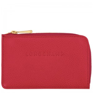 Love Red Men's Longchamp Le Foulonné Cardholders | WQGJK-5026