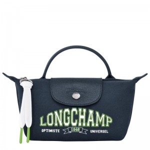 Navy Men's Longchamp Le Pliage Collection Pouches | UECGY-6917