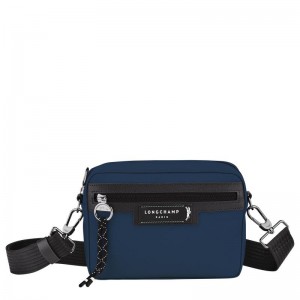 Navy Men's Longchamp Le Pliage Energy S Camera Bag | BCUMP-9754