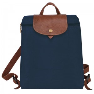 Navy Men's Longchamp Le Pliage Original M Backpacks | NFOQU-5928