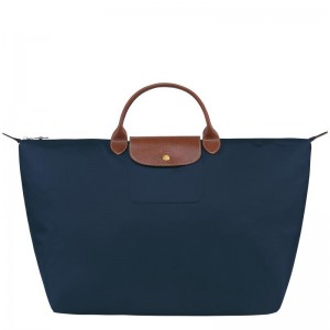 Navy Men's Longchamp Le Pliage Original S Travel Bags | USPLE-0968