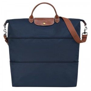 Navy Men's Longchamp Le Pliage Original expandable Travel Bags | QSODA-8720