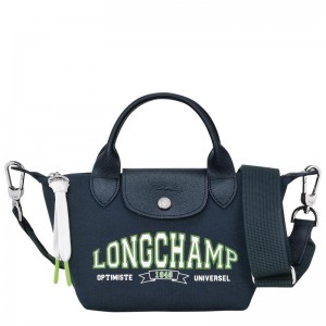 Navy Women's Longchamp Le Pliage Collection XS Handbags | GAHSU-0251