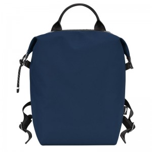 Navy Women's Longchamp Le Pliage Energy L Backpacks | FGNSC-9413