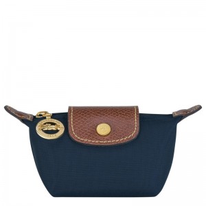 Navy Women's Longchamp Le Pliage Original Coin Purses | ZXLVP-5729