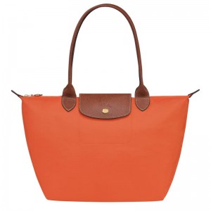 Orange Women's Longchamp Le Pliage Original M Tote Bag | MZCYH-7519