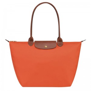 Orange Women's Longchamp Le Pliage Original L Tote Bag | LEUTA-6512