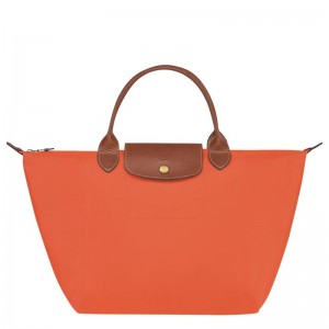 Orange Women's Longchamp Le Pliage Original M Handbags | MZPEA-8529