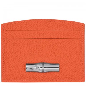 Orange Women's Longchamp Roseau Cardholders | AWRKT-3809